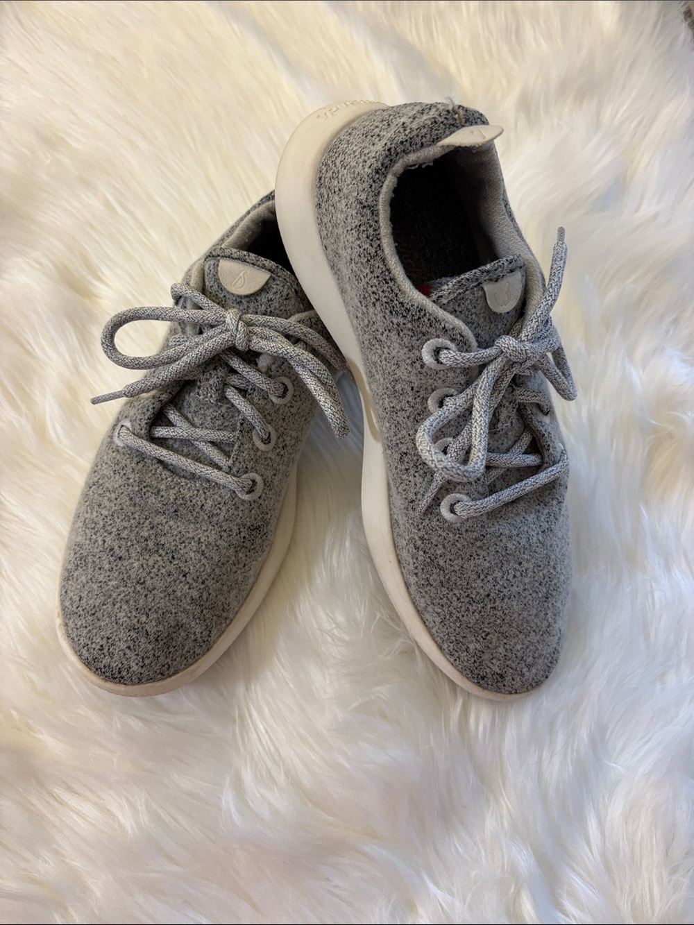 allbirds Gray Merino Wool Knit Sneaker- Women’s